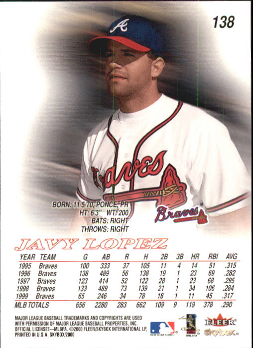 2000 Skybox Baseball "Main Set" Cards #1 to #200 Veterans - Picture 277 of 401