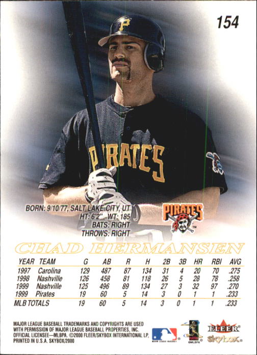 2000 Skybox Baseball "Main Set" Cards #1 to #200 Veterans - Picture 309 of 401
