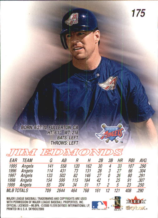 2000 Skybox Baseball "Main Set" Cards #1 to #200 Veterans - Picture 351 of 401