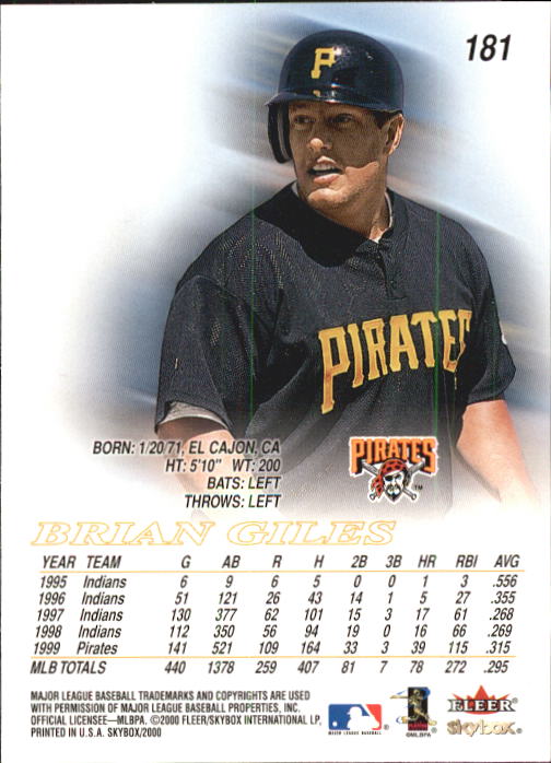 2000 Skybox Baseball "Main Set" Cards #1 to #200 Veterans - Picture 363 of 401