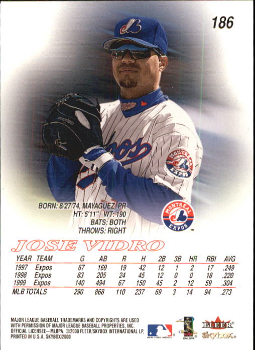 2000 Skybox Baseball "Main Set" Cards #1 to #200 Veterans - Picture 373 of 401