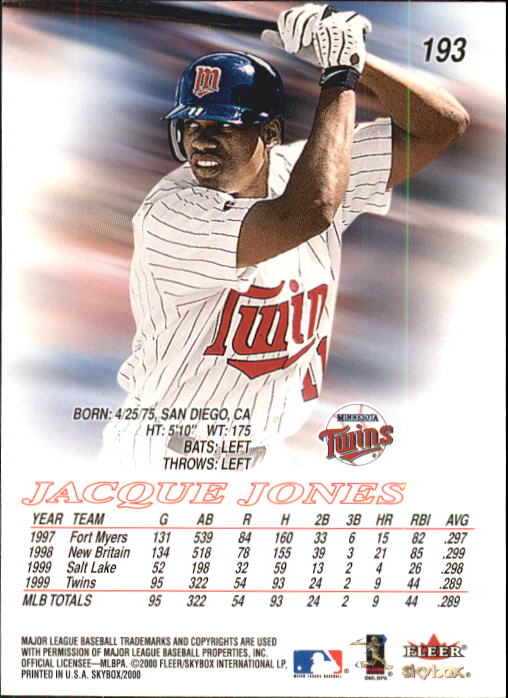2000 Skybox Baseball "Main Set" Cards #1 to #200 Veterans - Picture 387 of 401