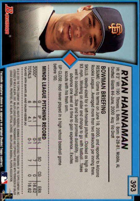 A1771- 2001 Bowman Baseball Cards 251-440 +Inserts -You Pick- 15+ FREE US SHIP - Picture 253 of 343
