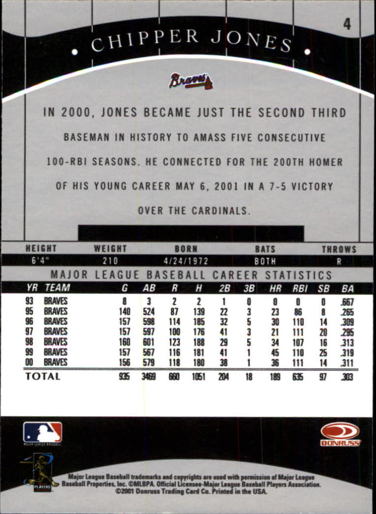 2001 Donruss Classics Baseball "Main Set" Cards - Picture 9 of 203
