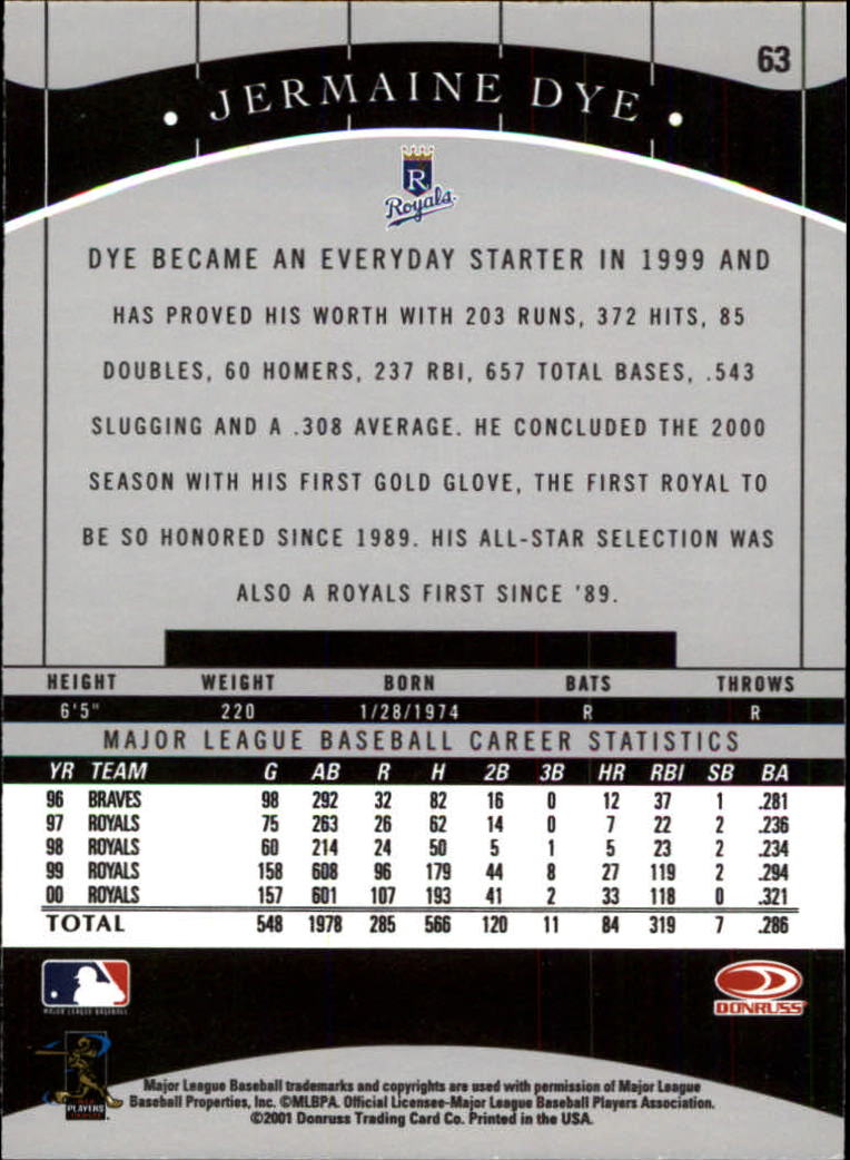 2001 Donruss Classics Baseball "Main Set" Cards - Picture 119 of 203