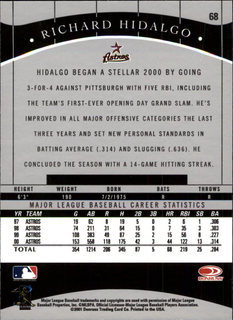 2001 Donruss Classics Baseball "Main Set" Cards - Picture 129 of 203
