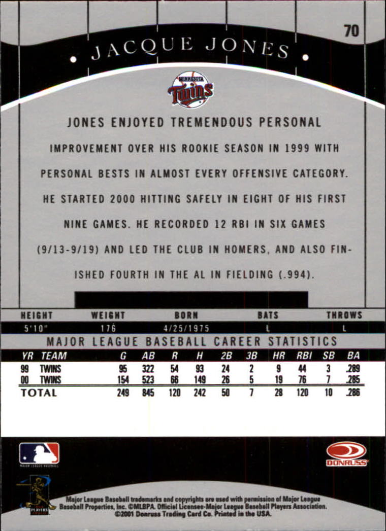 2001 Donruss Classics Baseball "Main Set" Cards - Picture 133 of 203
