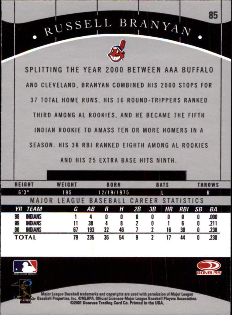 2001 Donruss Classics Baseball "Main Set" Cards - Picture 163 of 203