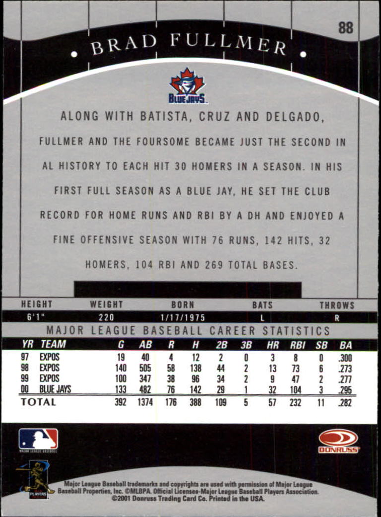 2001 Donruss Classics Baseball "Main Set" Cards - Picture 169 of 203