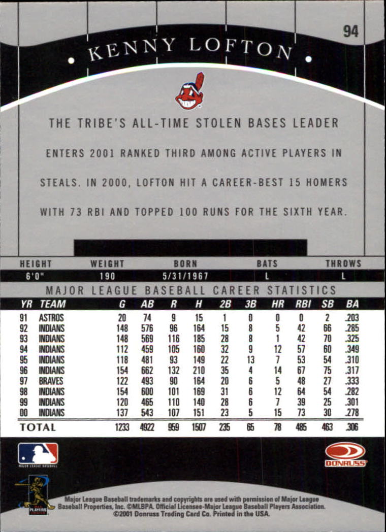 2001 Donruss Classics Baseball "Main Set" Cards - Picture 181 of 203