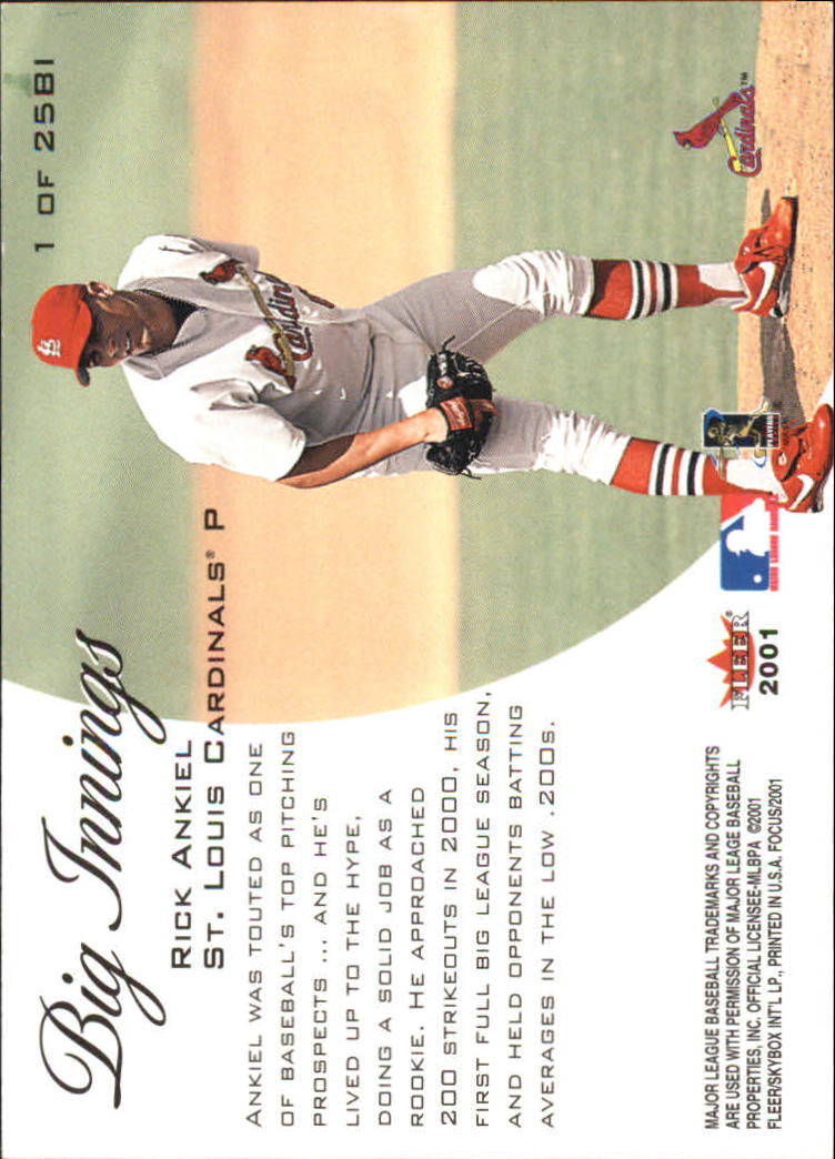 Tarjetas ""Insertar"" de béisbol Fleer Focus 2001 - Imagen 7 de 23