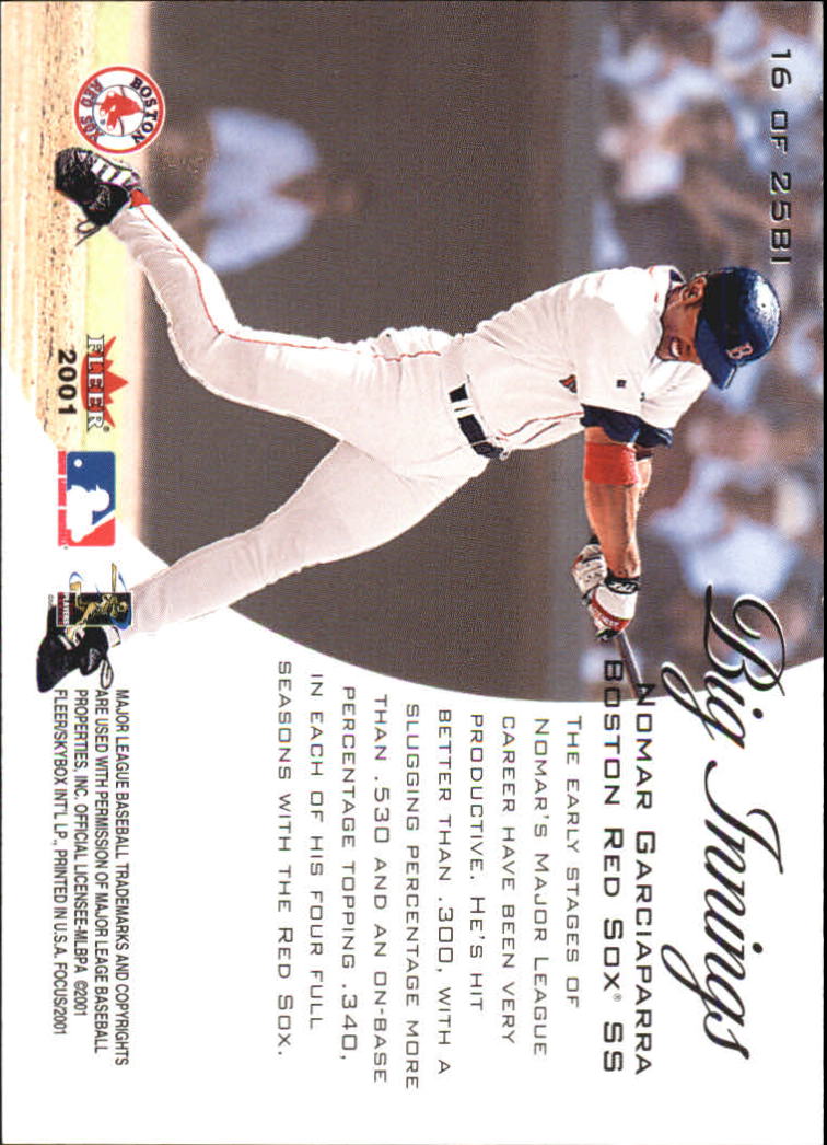 Tarjetas ""Insertar"" de béisbol Fleer Focus 2001 - Imagen 11 de 23