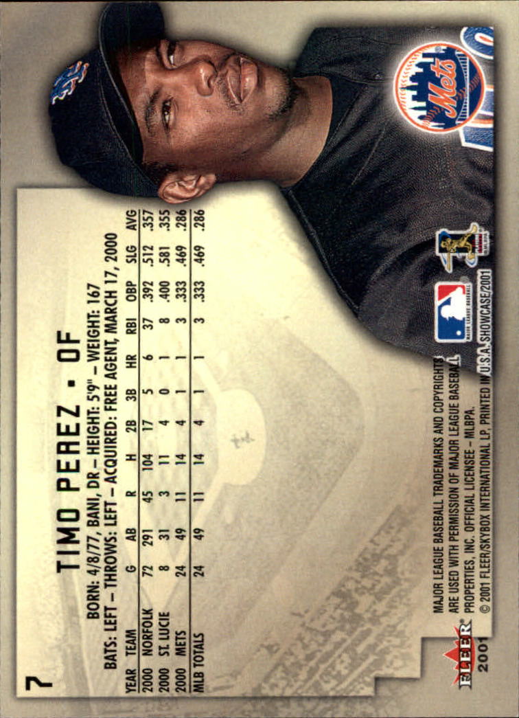 2001 Fleer Showcase - #80 Andres Galarraga