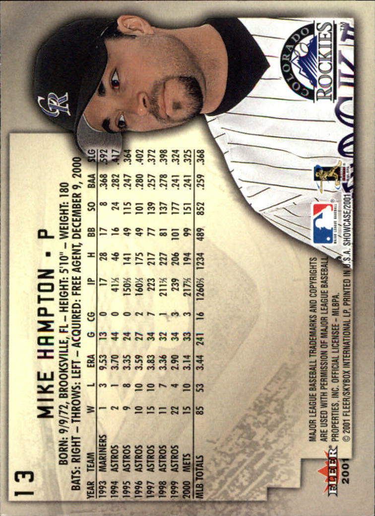 2001 Fleer Showcase - #80 Andres Galarraga