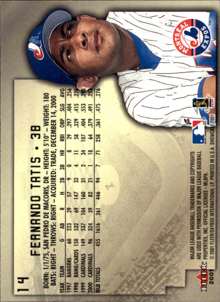 2001 Fleer Showcase - #80 Andres Galarraga