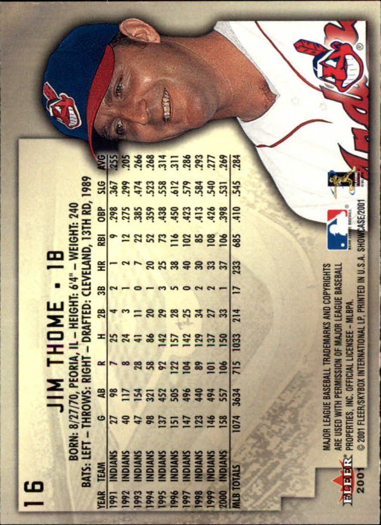 2001 Fleer Showcase - #80 Andres Galarraga