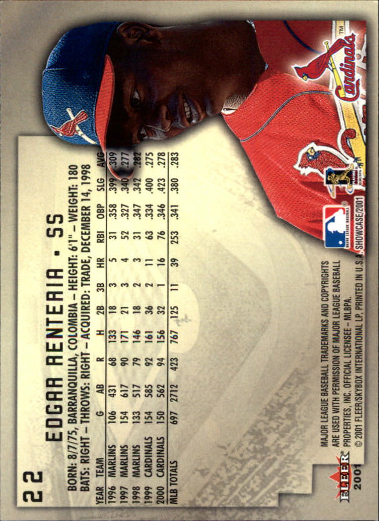 2001 Fleer Showcase - #80 Andres Galarraga