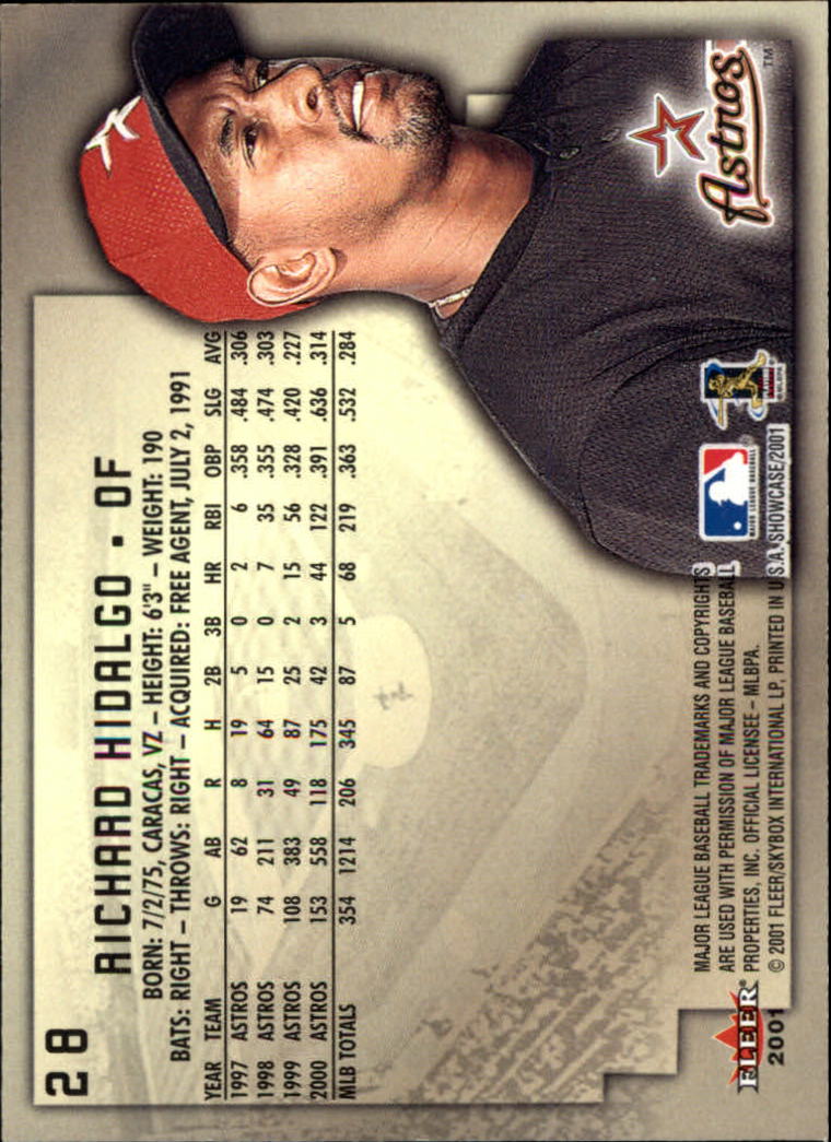 2001 Fleer Showcase - #80 Andres Galarraga