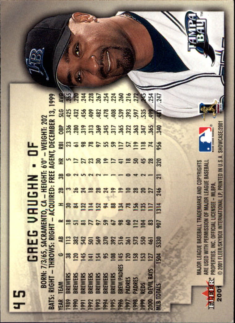 2001 Fleer Showcase - #80 Andres Galarraga