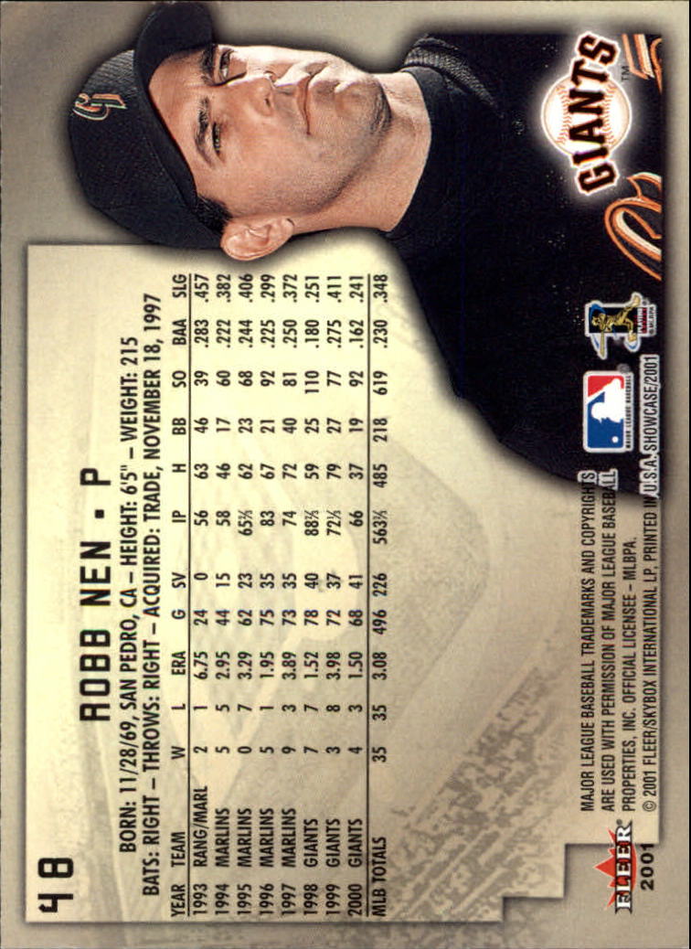 2001 Fleer Showcase - #80 Andres Galarraga