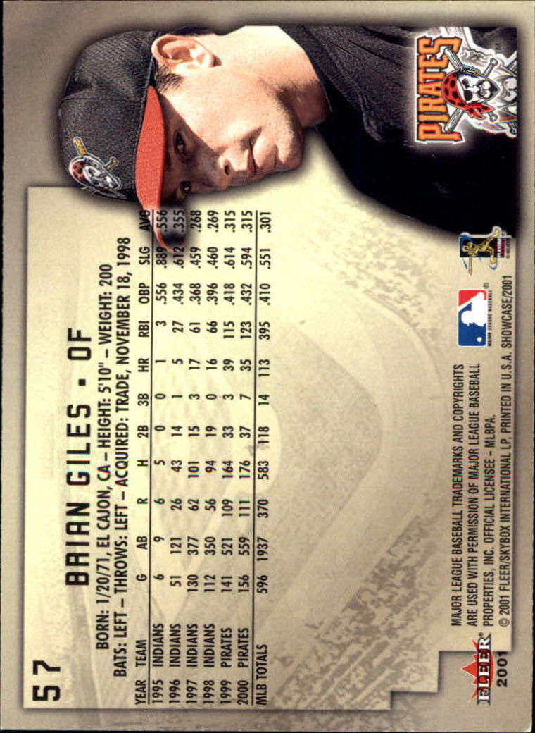 2001 Fleer Showcase - #80 Andres Galarraga