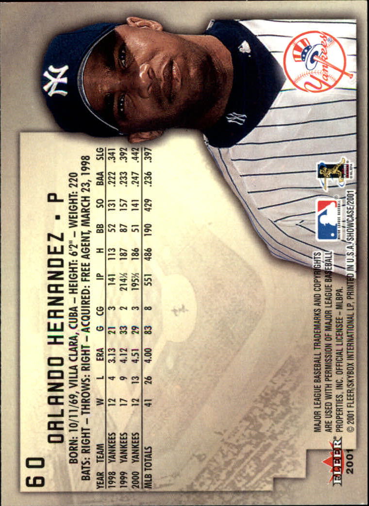 2001 Fleer Showcase - #80 Andres Galarraga