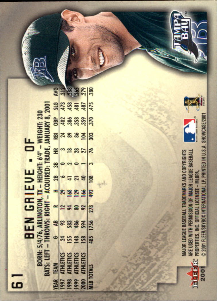 2001 Fleer Showcase - #80 Andres Galarraga