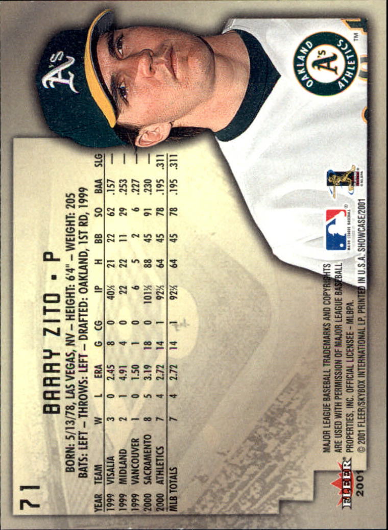 2001 Fleer Showcase - #80 Andres Galarraga