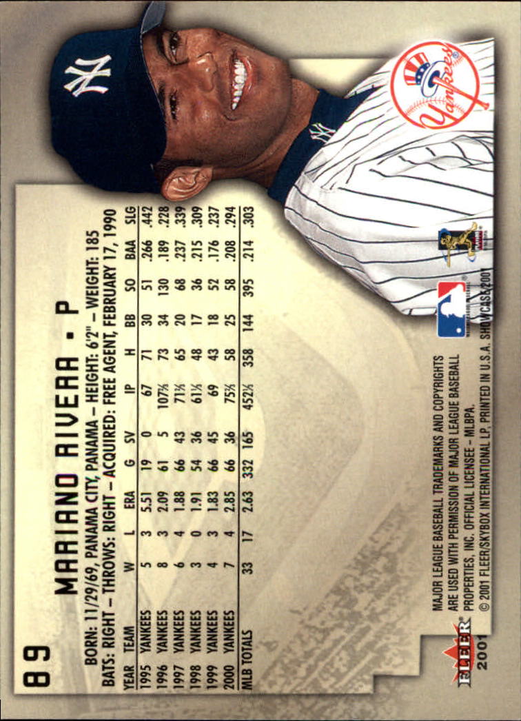 2001 Fleer Showcase - #80 Andres Galarraga