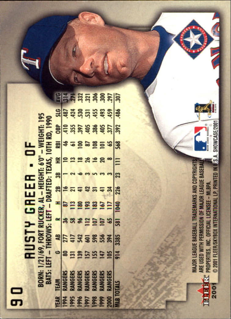 2001 Fleer Showcase - #80 Andres Galarraga