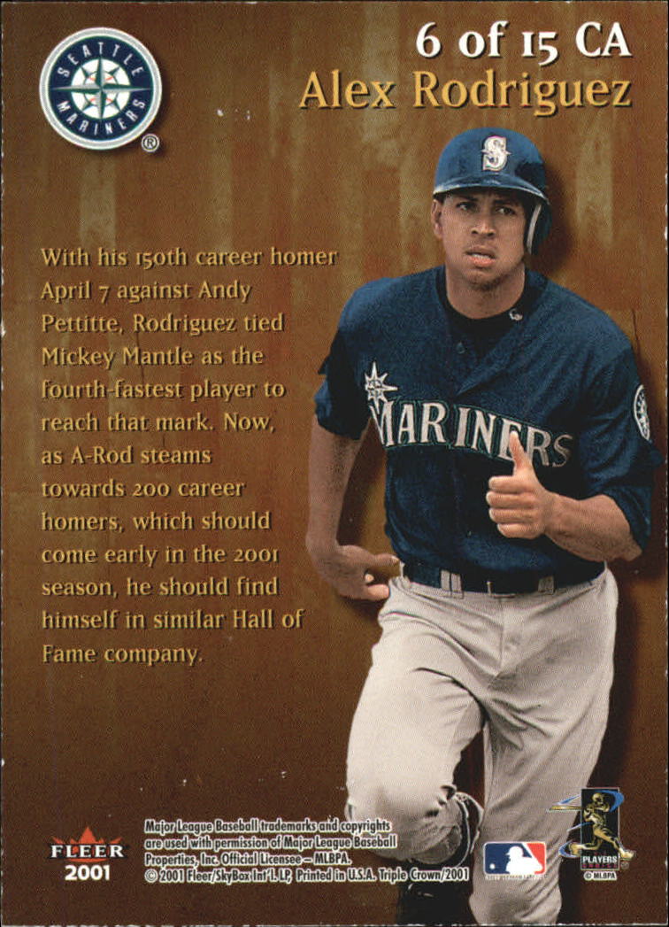 2001 Fleer Triple Crown Baseball "Insert and Parallel" Cards - Picture 9 of 39