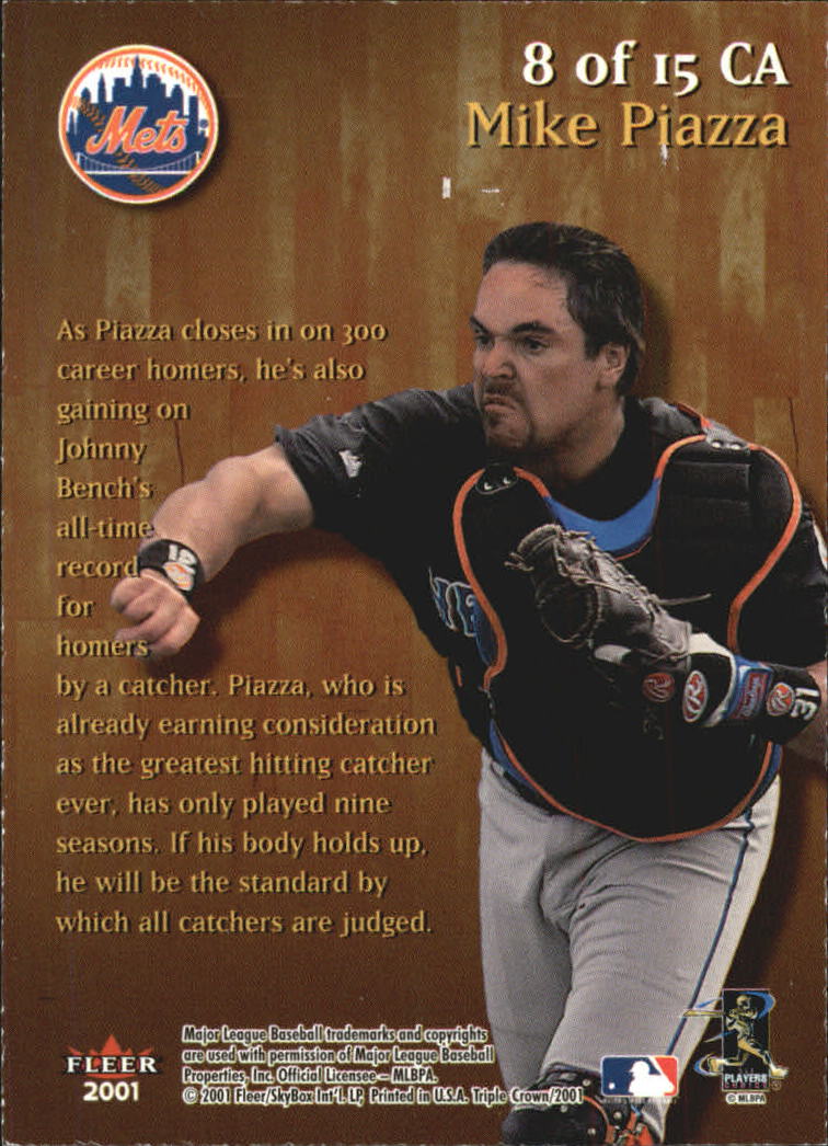 2001 Fleer Triple Crown Baseball "Insert and Parallel" Cards - Picture 11 of 39