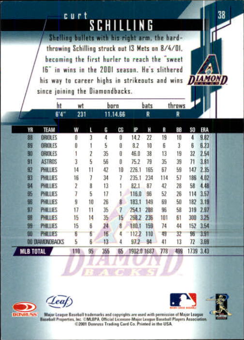 2001 Leaf Rookies and Stars Baseball "Main Set" Base Cards #1 to #300 - Picture 77 of 281