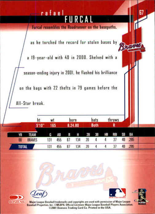 2001 Leaf Rookies and Stars Baseball "Main Set" Base Cards #1 to #300 - Picture 135 of 281