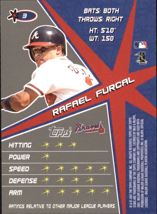 2001 Topps Stars Baseball - Picture 5 of 301
