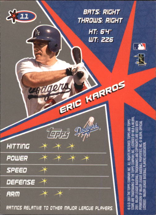 2001 Topps Stars Baseball - Picture 17 of 301