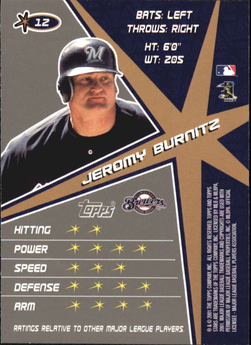 2001 Topps Stars Baseball - Picture 19 of 301