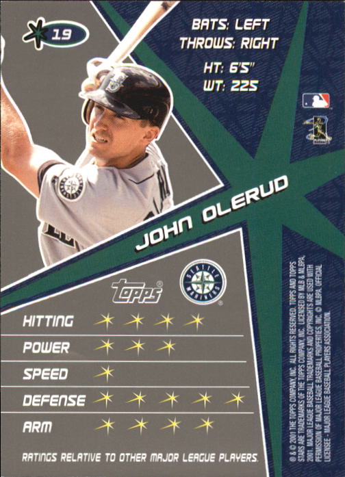 2001 Topps Stars Baseball - Picture 31 of 301