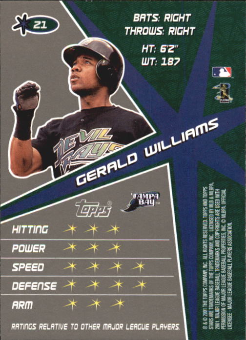 2001 Topps Stars Baseball - Picture 35 of 301