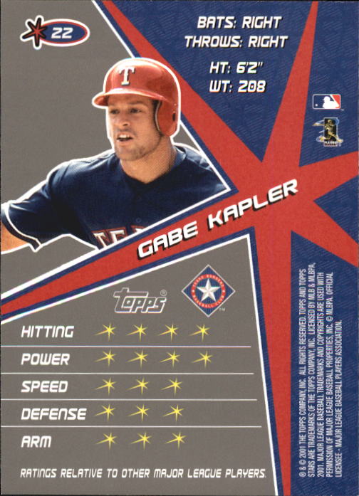 2001 Topps Stars Baseball - Picture 37 of 301