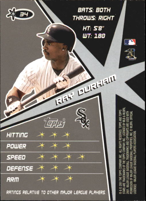 2001 Topps Stars Baseball - Picture 53 of 301
