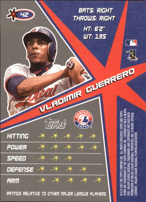 2001 Topps Stars Baseball - Picture 65 of 301
