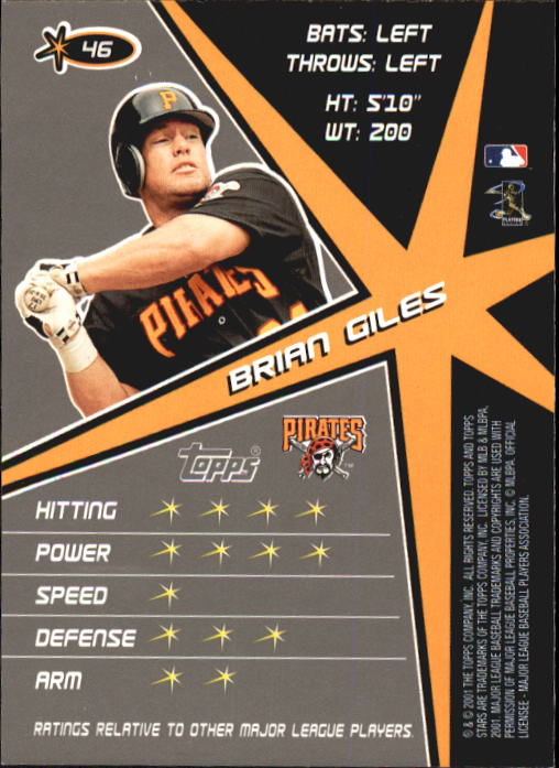 2001 Topps Stars Baseball - Picture 71 of 301
