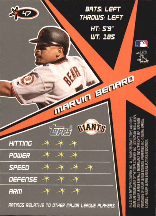 2001 Topps Stars Baseball - Picture 73 of 301
