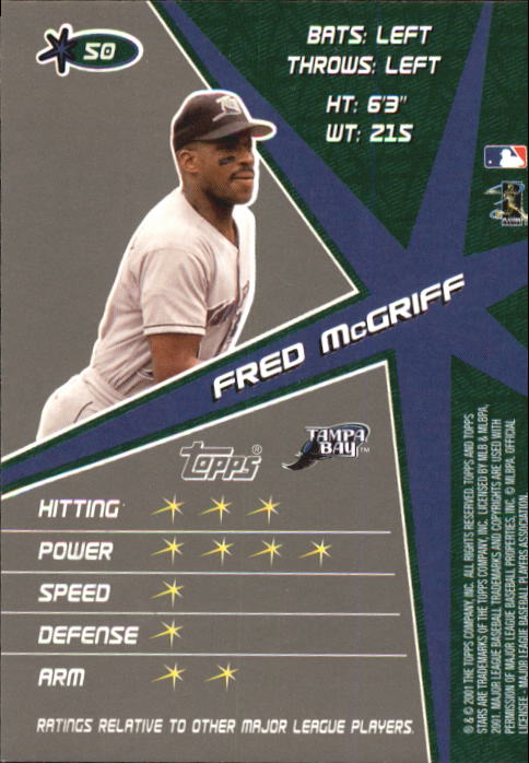 2001 Topps Stars Baseball - Picture 79 of 301