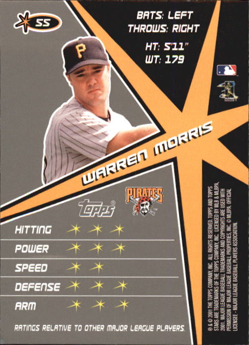 2001 Topps Stars Baseball - Picture 85 of 301