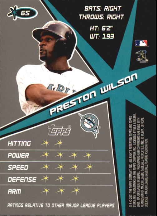 2001 Topps Stars Baseball - Picture 99 of 301