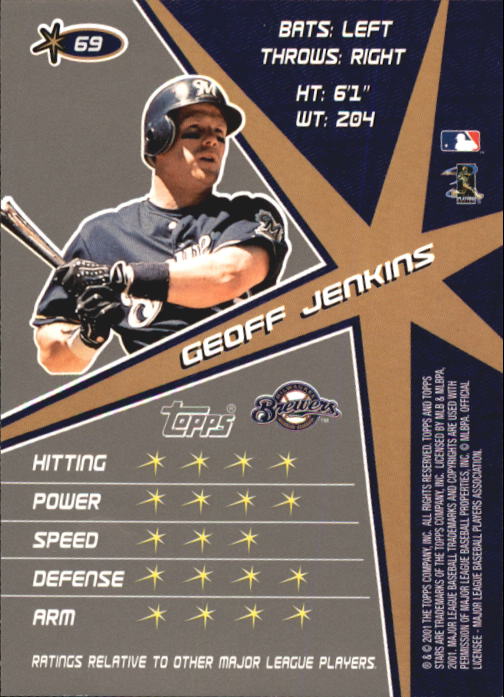 2001 Topps Stars Baseball - Picture 105 of 301