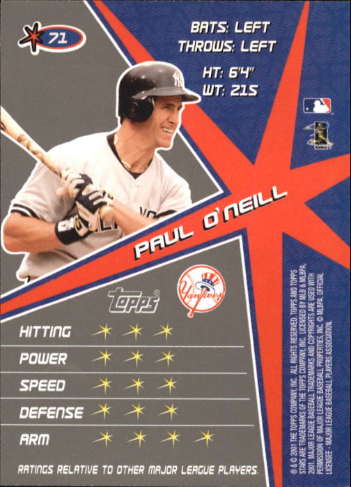 2001 Topps Stars Baseball - Picture 107 of 301