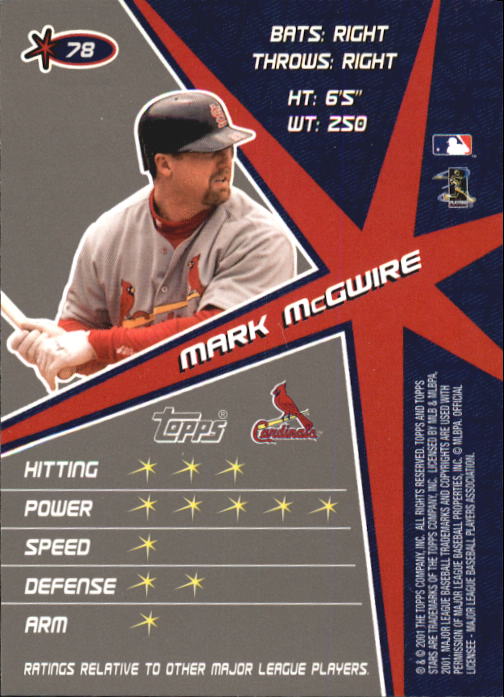 2001 Topps Stars Baseball - Picture 119 of 301